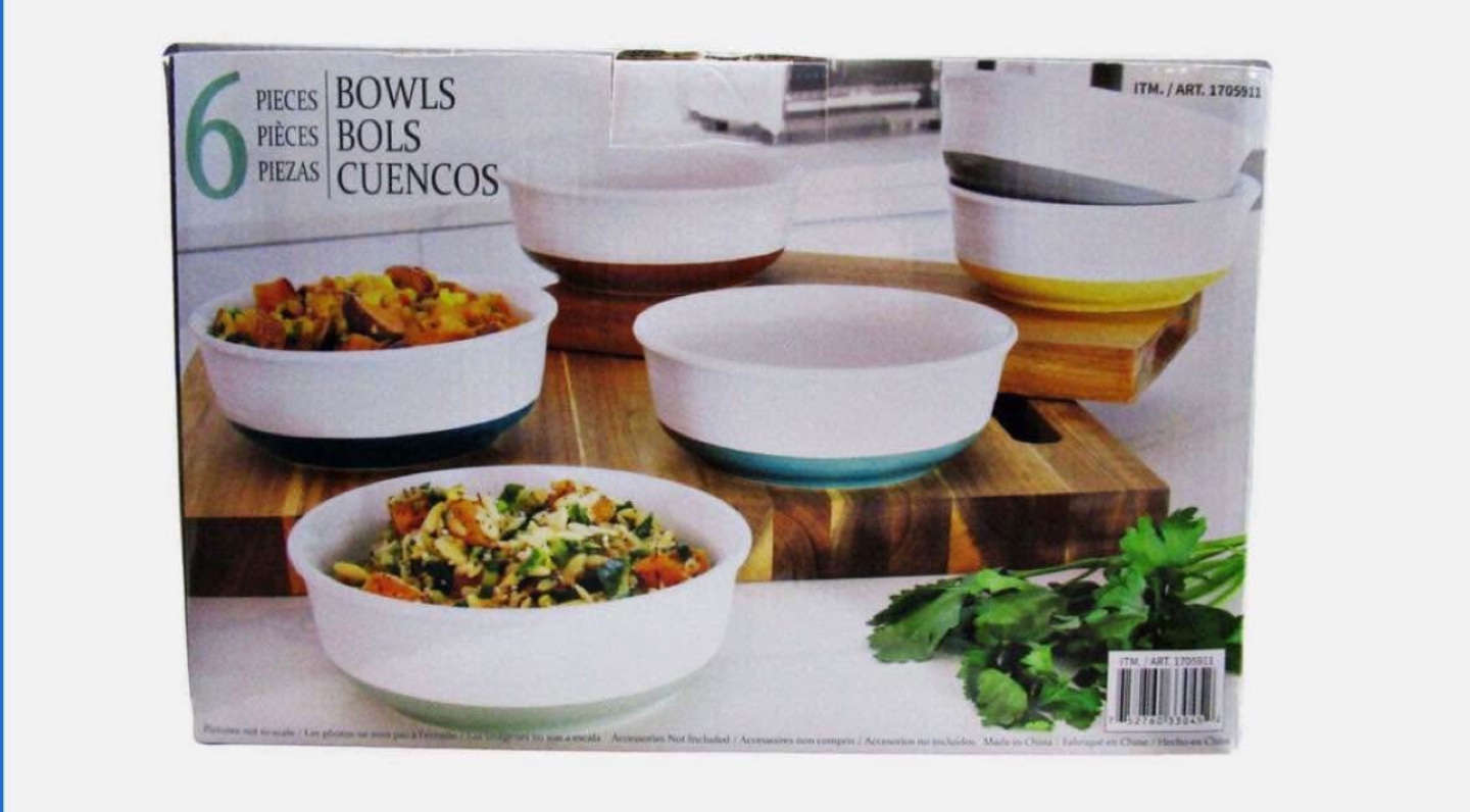 6-Piece Stoneware Bowl Set - photo 2
