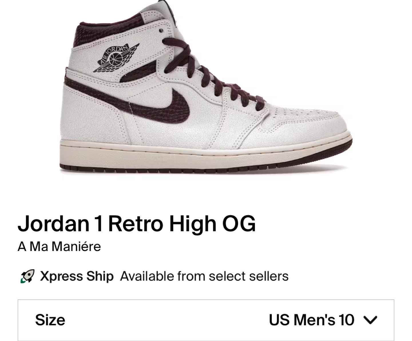 Jordan 1 Retro High OG - A Ma Maniere