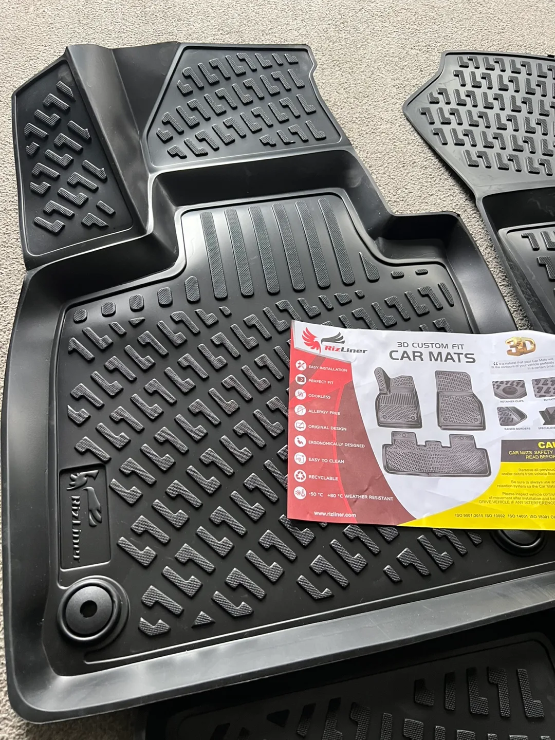 Volvo XC90 2016-2025 3D Custom Floor Mats (No Hybrid Models) image indicator(5)