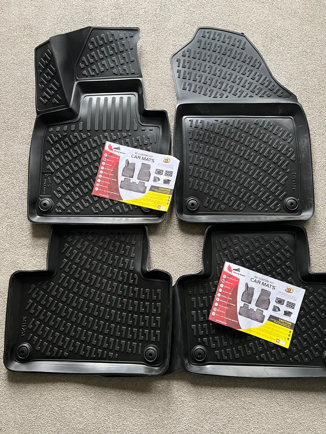 Volvo XC90 2016-2025 3D Custom Floor Mats (No Hybrid Models) image indicator(4)