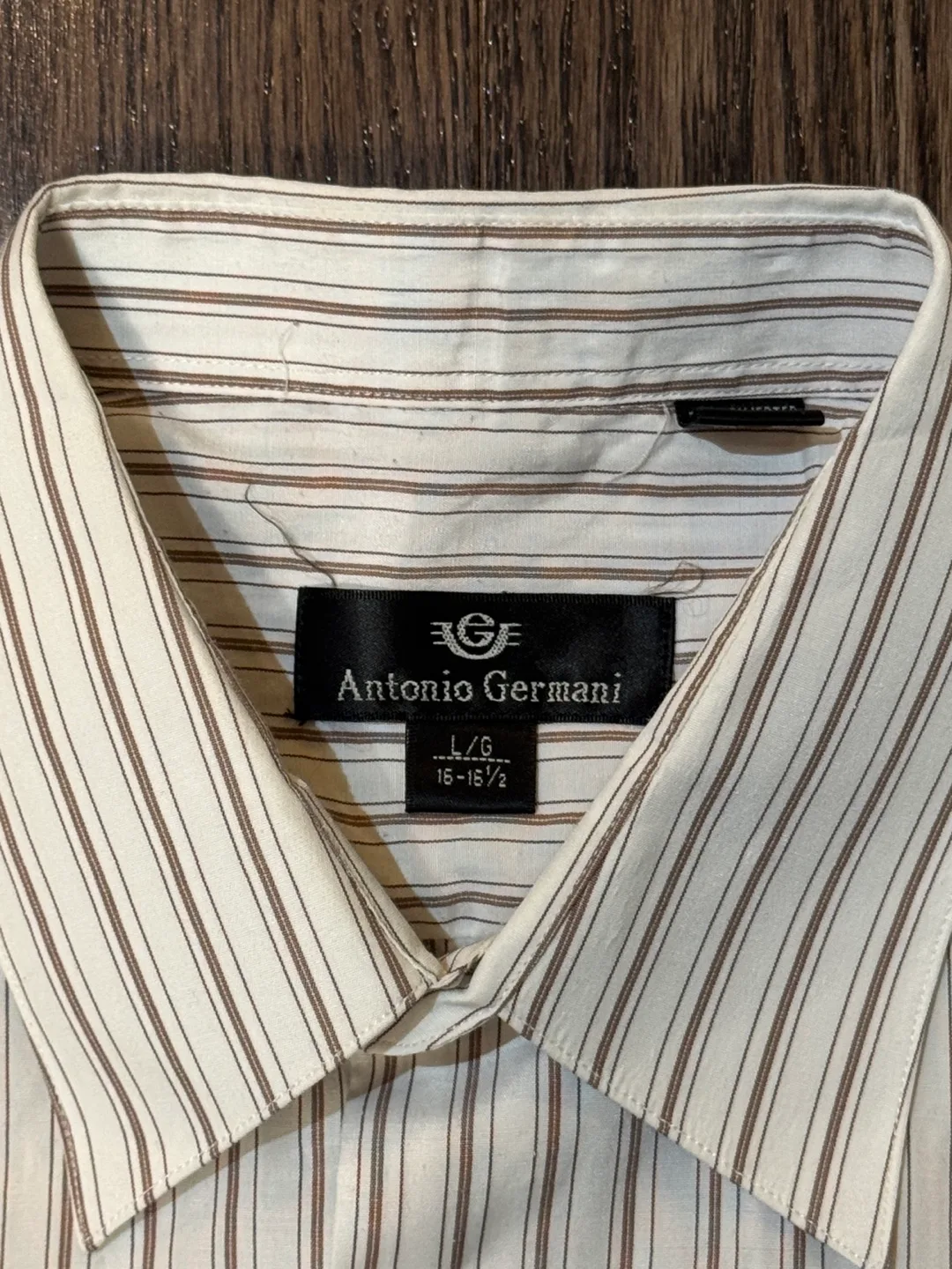 Men's Antonio Germani Striped Short Sleeve vintage image indicator(2)