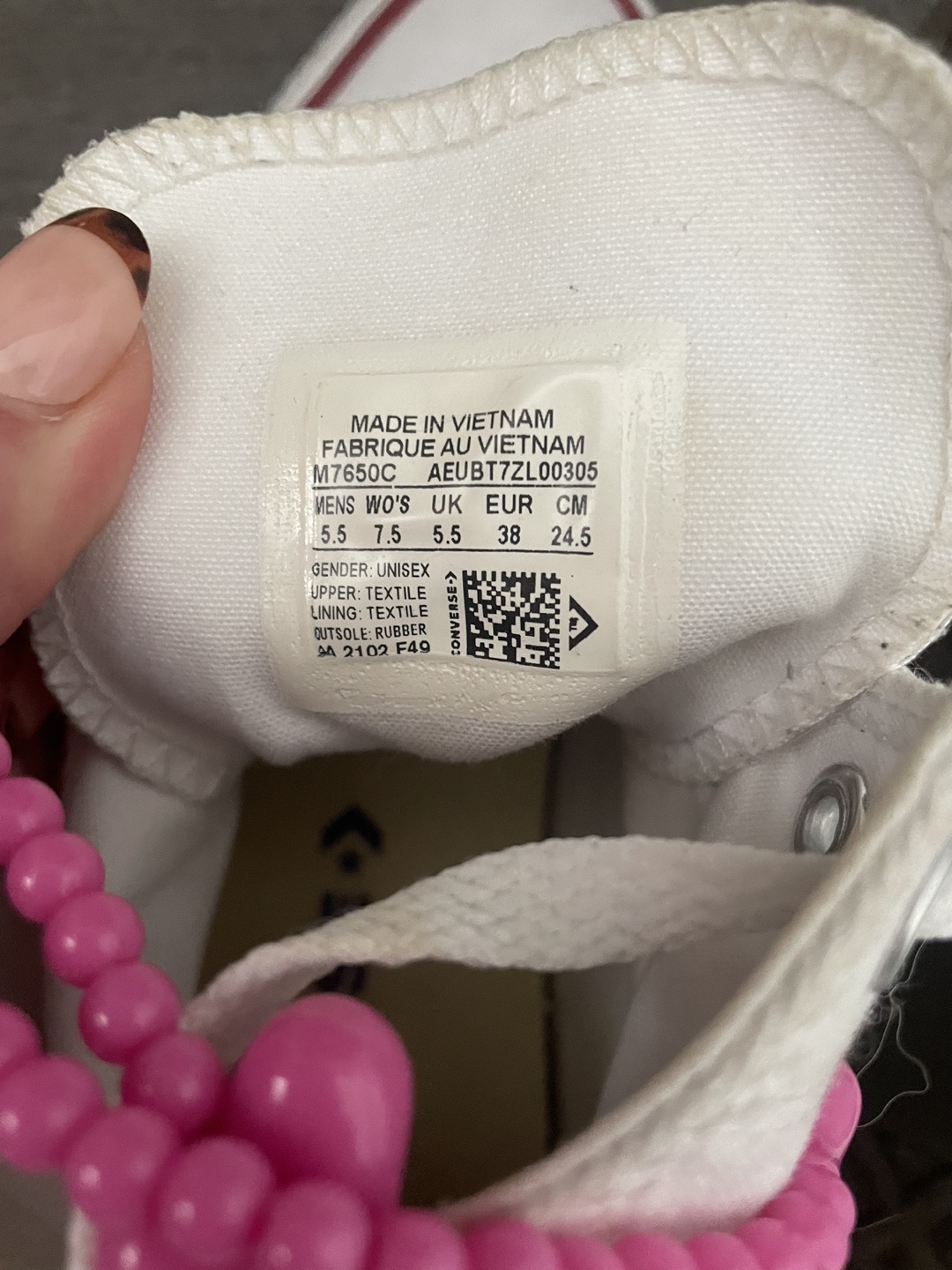 Converse Chuck High Top Sneakers - White - Women's 7.5 - photo 3