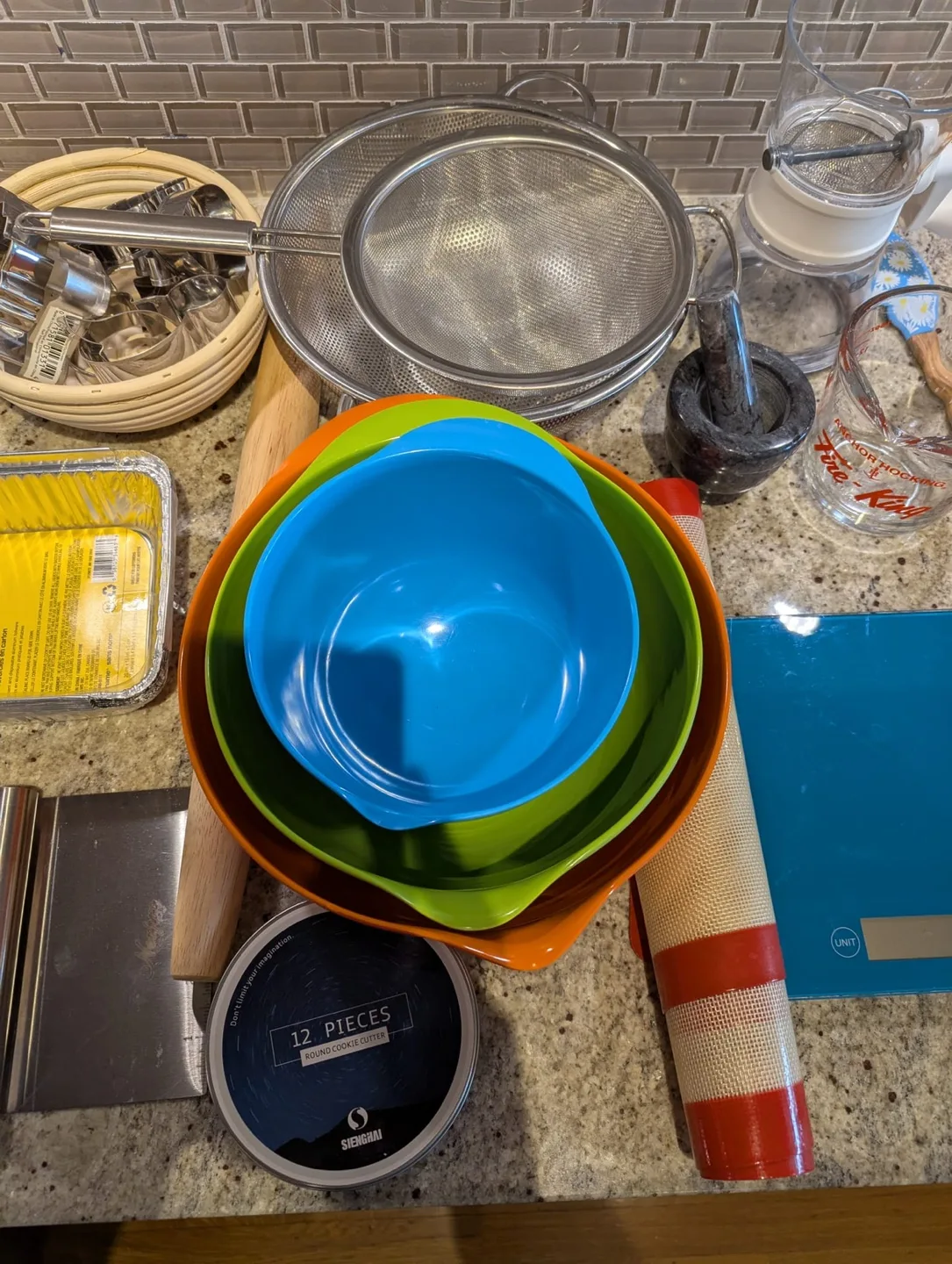 Baking Supplies Bundle - Bowls, Rolling Pin & More! image indicator(4)