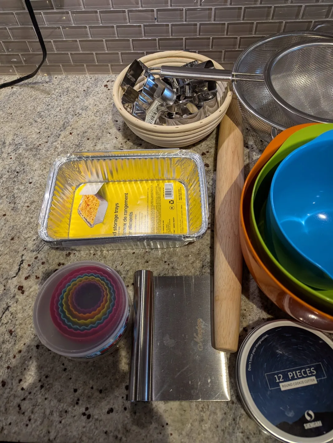 Baking Supplies Bundle - Bowls, Rolling Pin & More! image indicator(3)