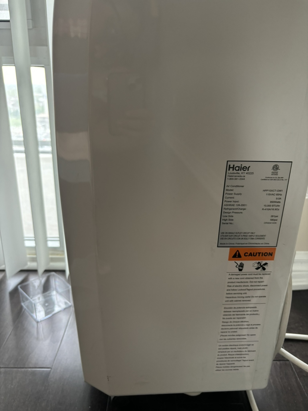 Haier Portable Air Conditioner 10000 BTU - photo 2
