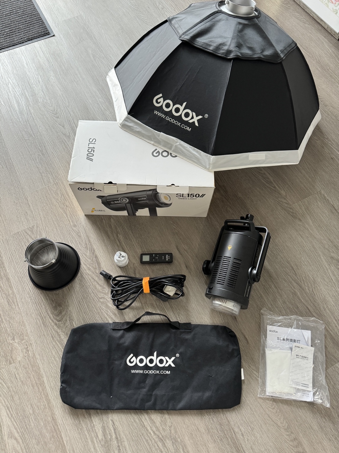Godox SL150II Video Light Kit with accessories