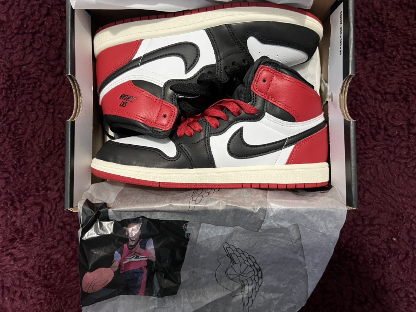 Jordan 1 Retro High OG PS - Black/Varsity Red