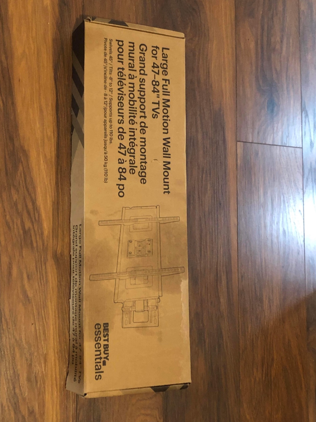 Best Buy Essentials Large Full Motion Wall Mount for 47-84" TVs