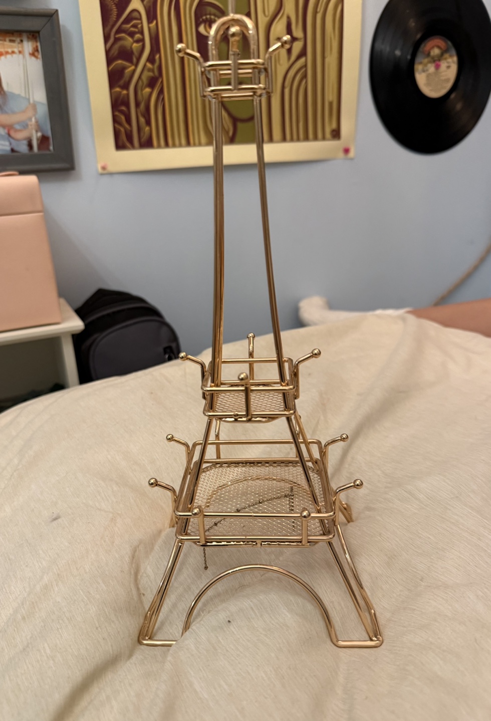 Gold Eiffel Tower Jewelry Stand - photo 4