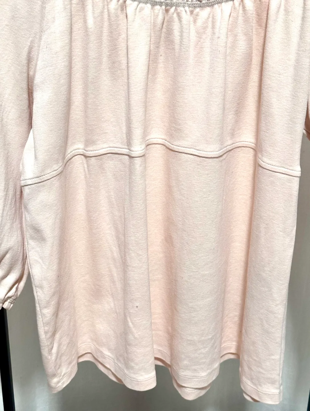 Thyme Maternity XL Pink 3/4 Sleeve Blouse image indicator(2)