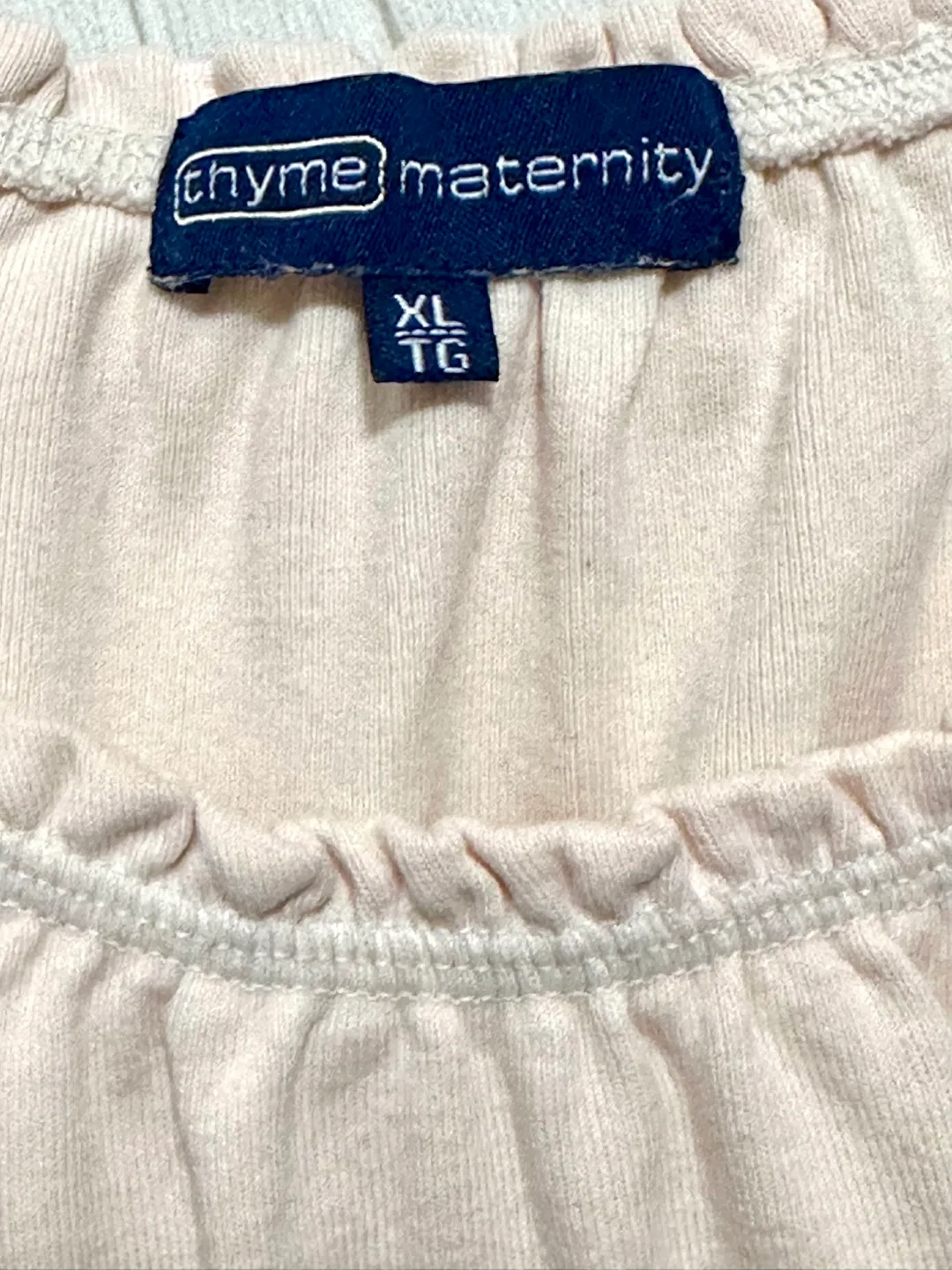 Thyme Maternity XL Pink 3/4 Sleeve Blouse image indicator(7)