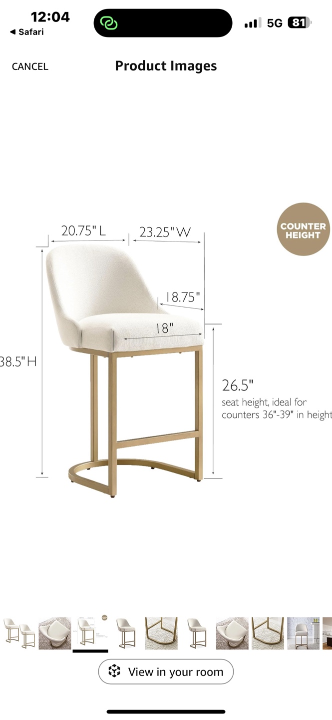 Leick Home Counter Height Bar Stools - Set of 2 - photo 2