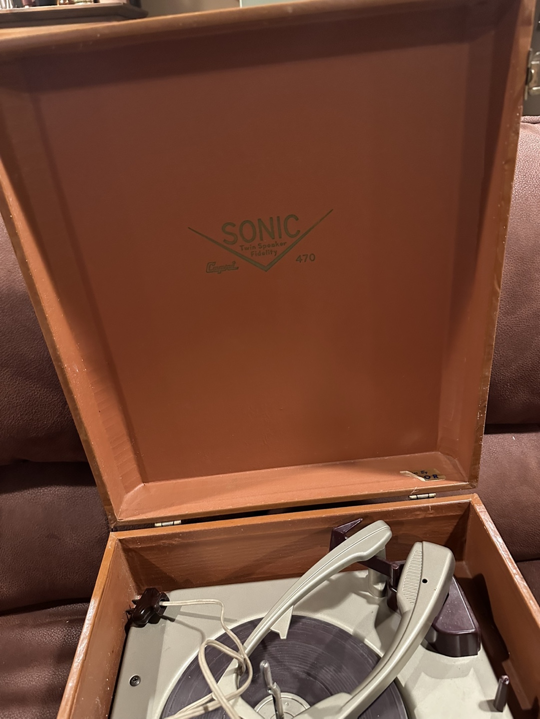 Vintage Sonic 470 Portable Record Player - photo 4