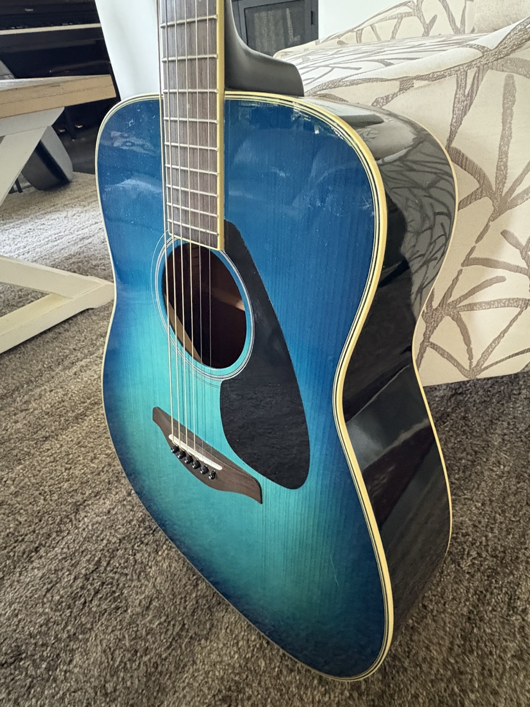 Yamaha FG820 Acoustic Guitar - Blue - photo 4