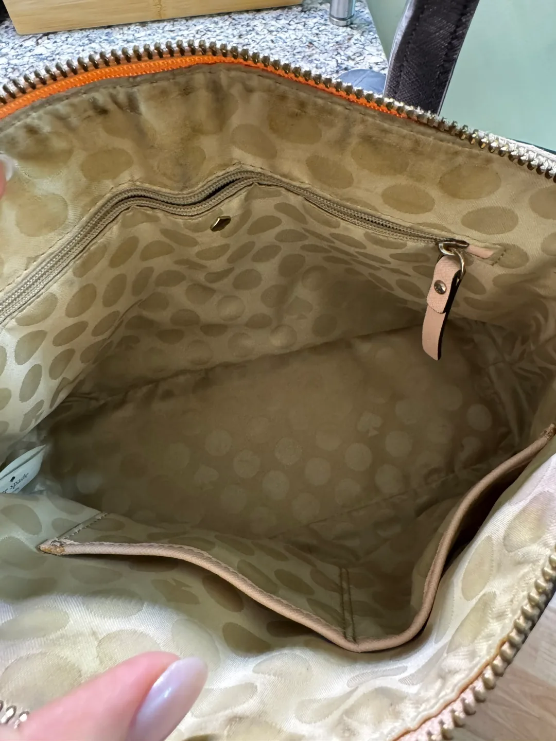 Kate Spade New York Pink and Black Handbag image indicator(7)