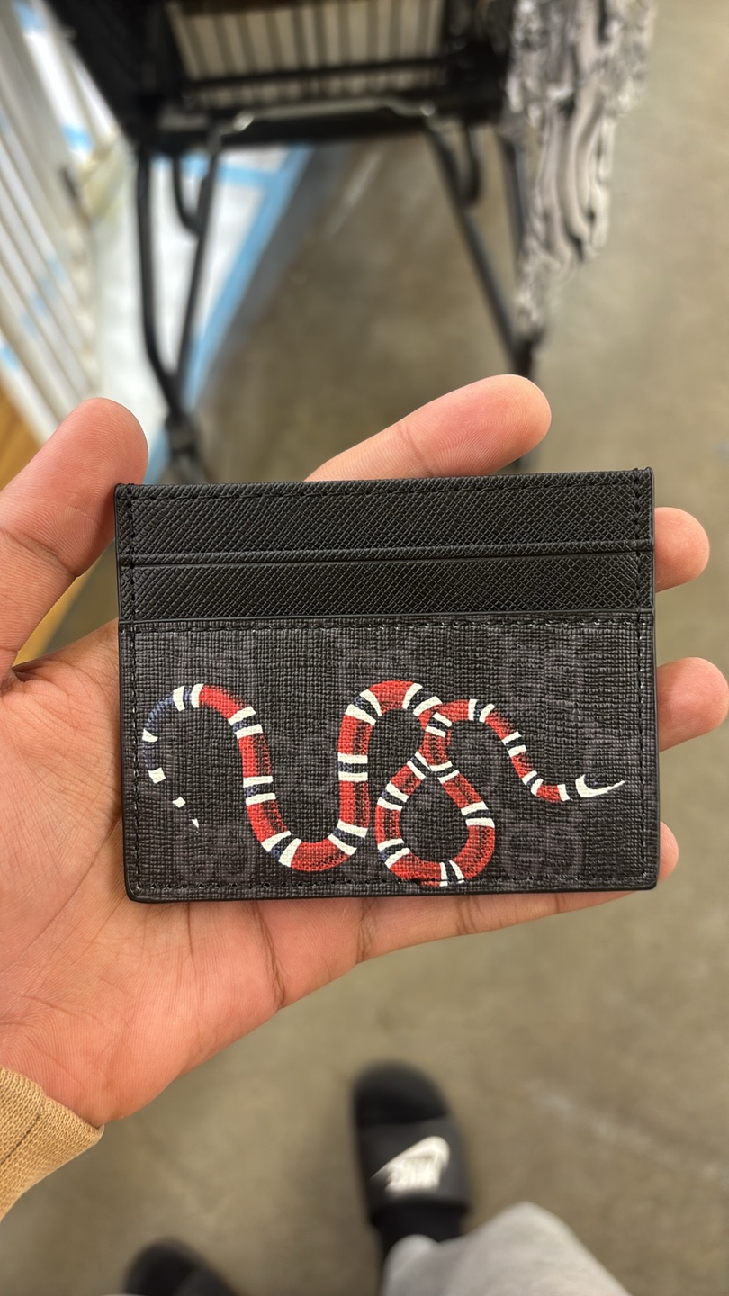 Gucci Card Holder Snake Print