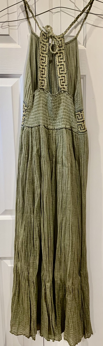 Grimani Greek Olive Green Maxi Dress (NWT) - photo 2