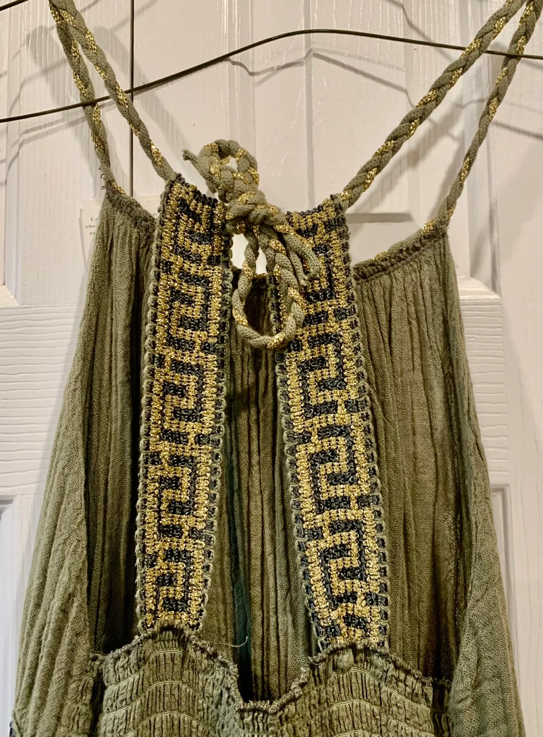 Grimani Greek Olive Green Maxi Dress (NWT) image indicator(4)