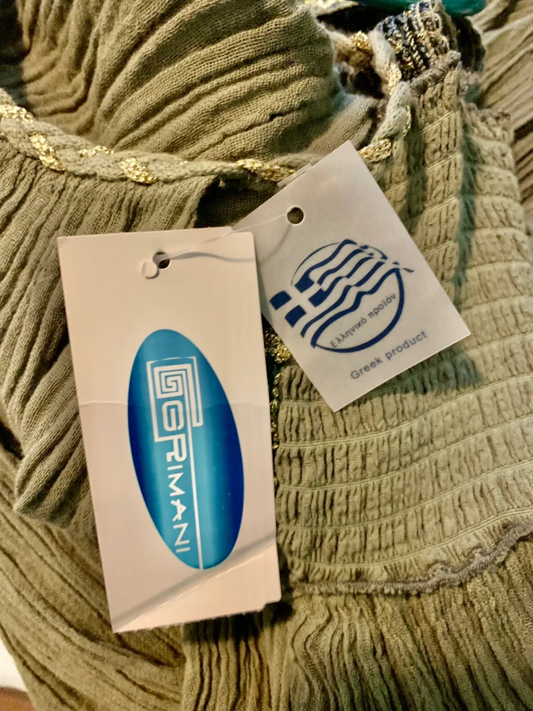 Grimani Greek Olive Green Maxi Dress (NWT) image indicator(5)