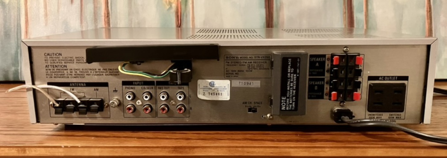 Sony STR-VX 250 Stereo FM/AM Receiver - photo 4
