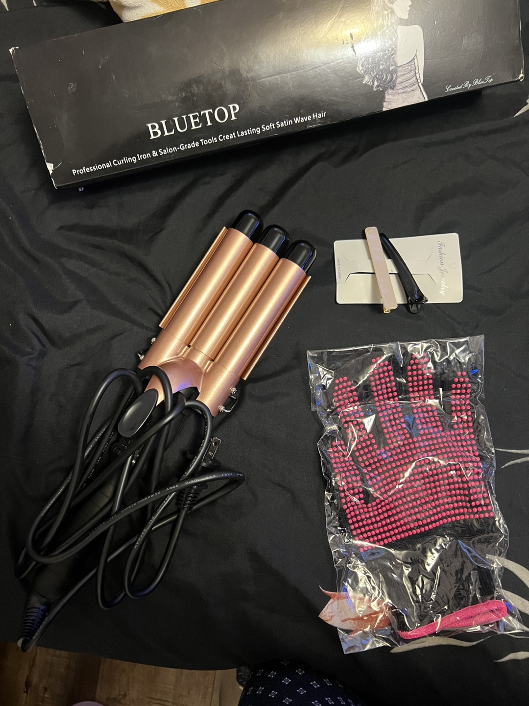 BLUETOP Triple Barrel Curling Iron