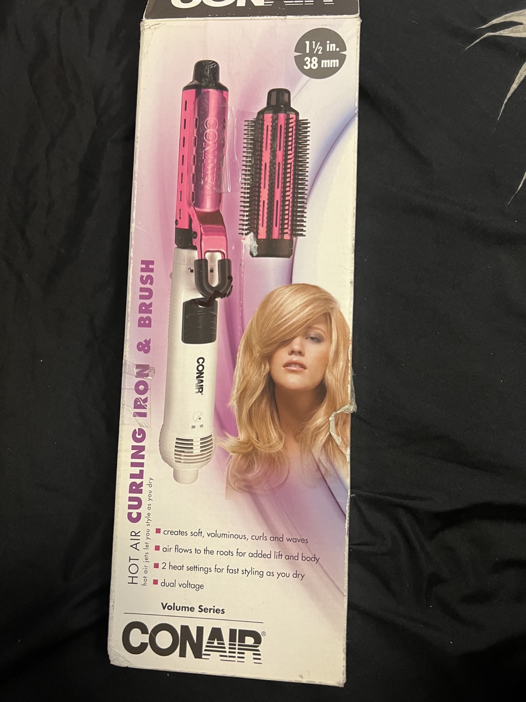 Conair Hot Air Curling Iron & Brush, Volume Series