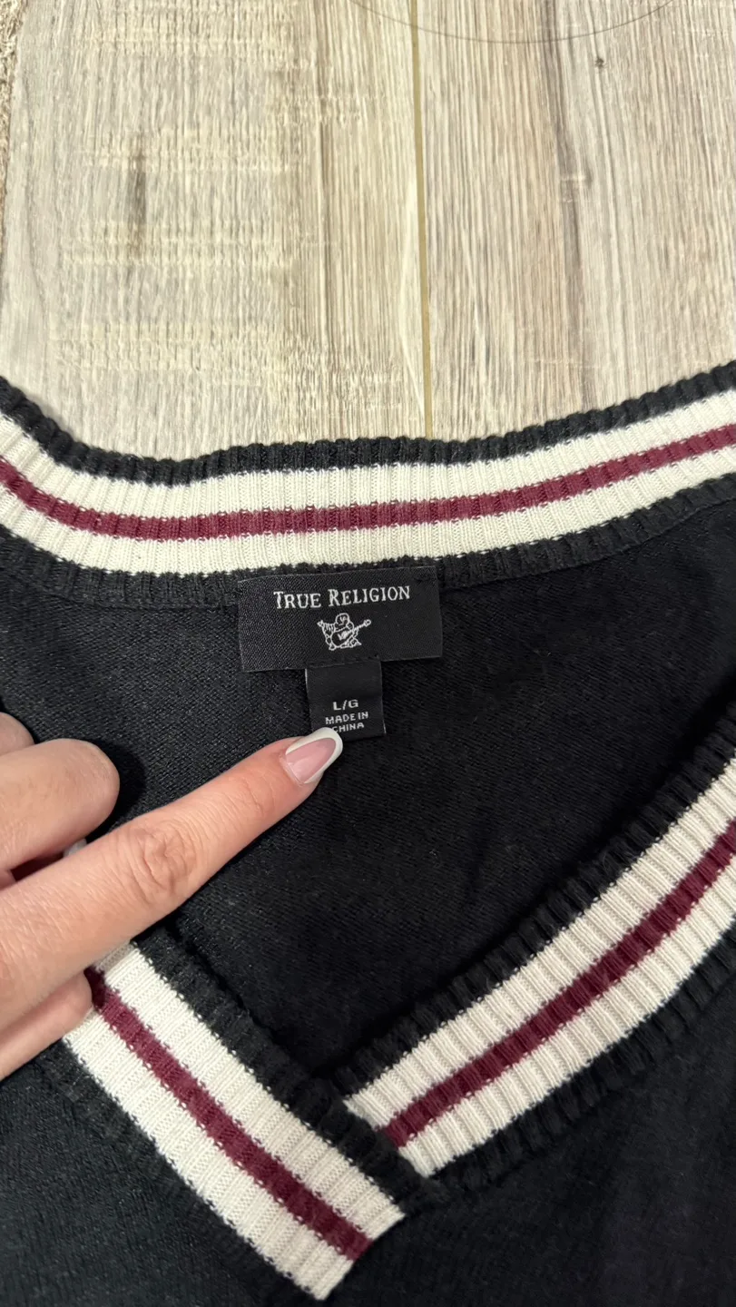 True Religion V-Neck Sweater image indicator(2)