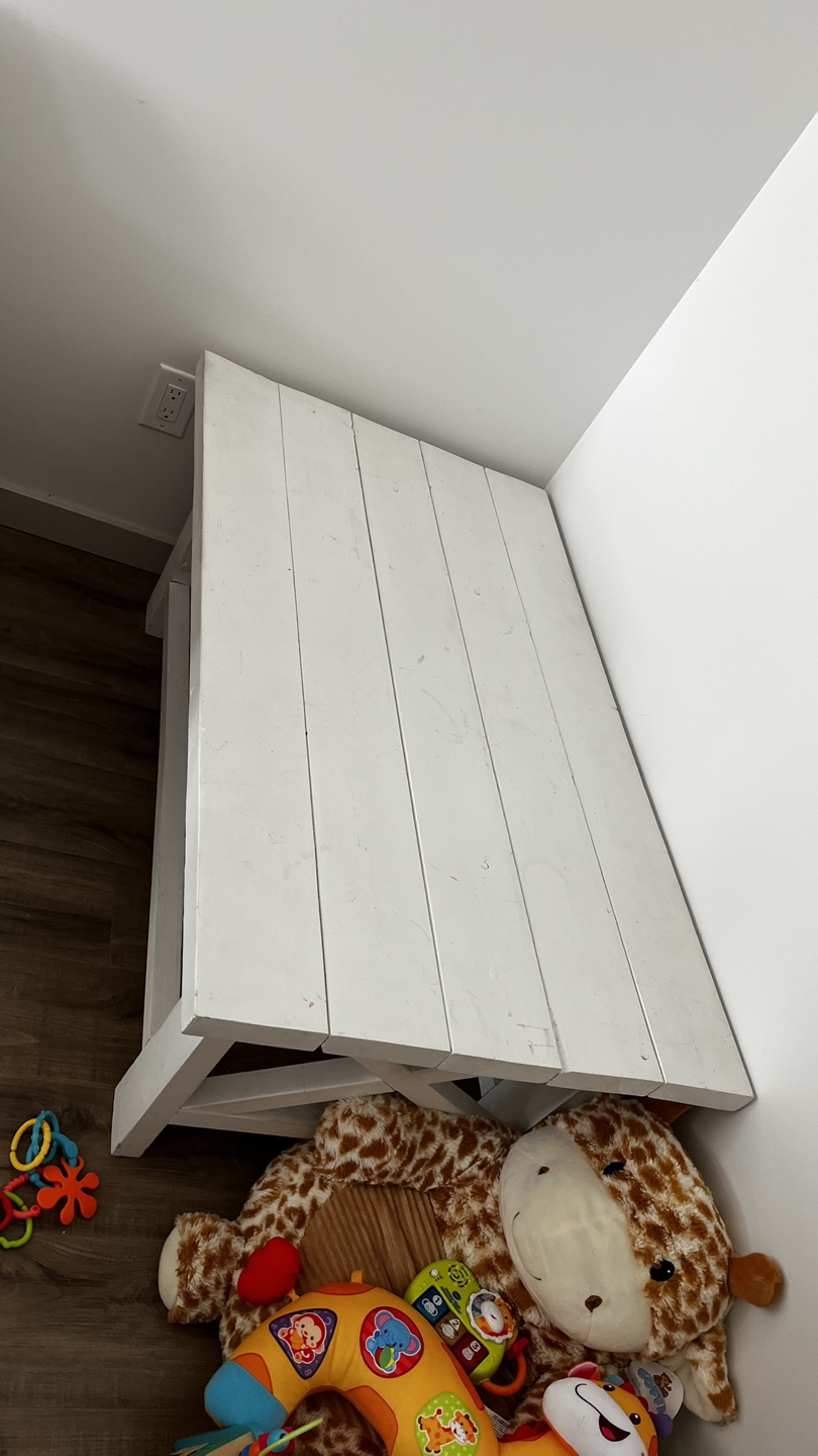 White Wooden Coffee Table - photo 2