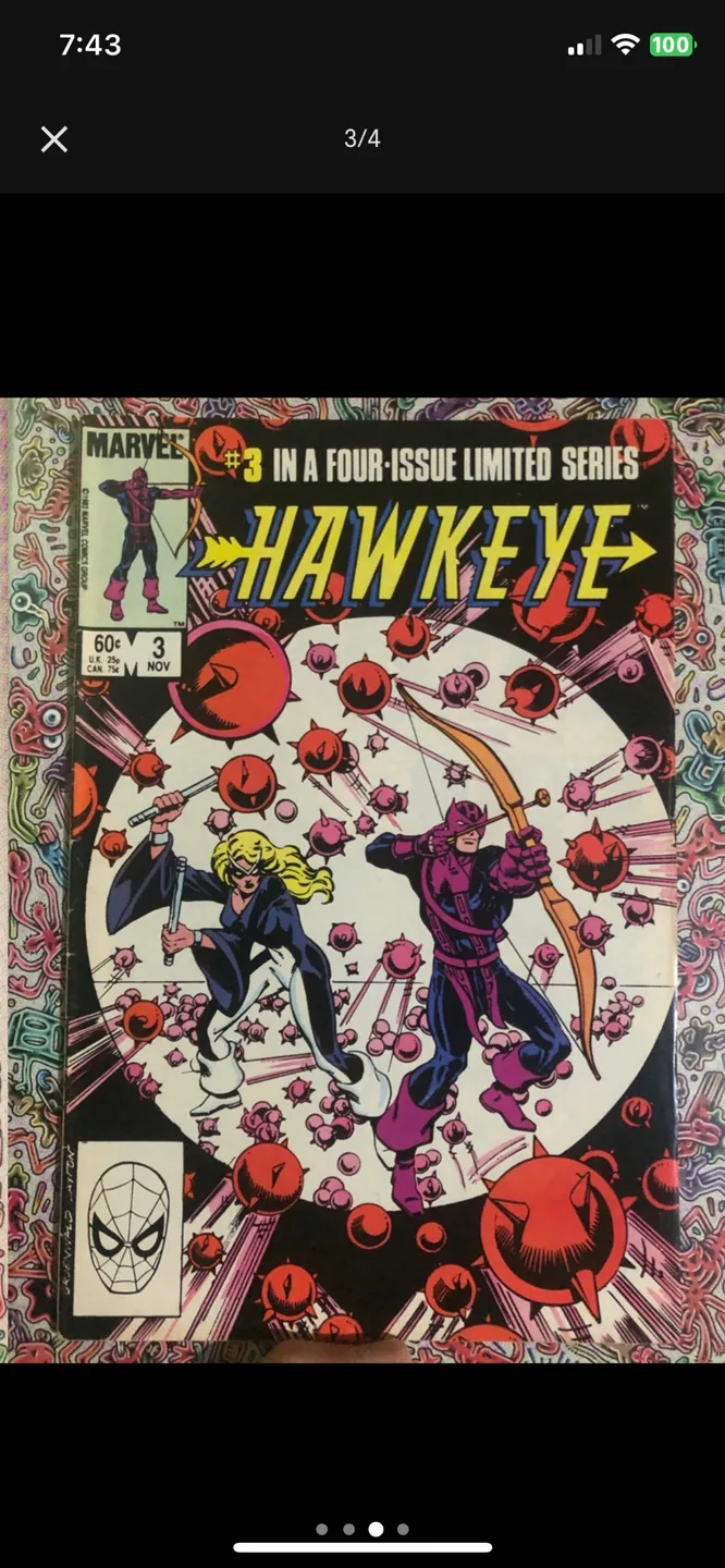 Hawkeye Comic Limited Series 1983 image indicator(3)