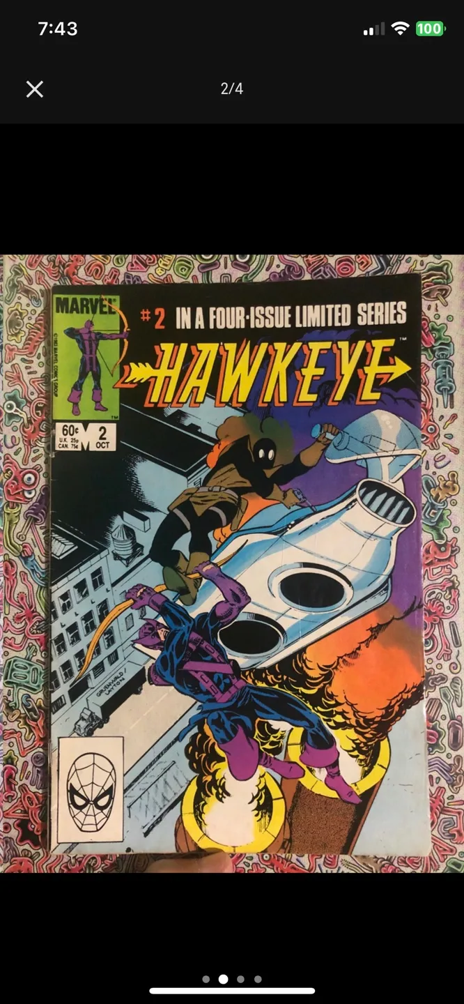 Hawkeye Comic Limited Series 1983 image indicator(2)