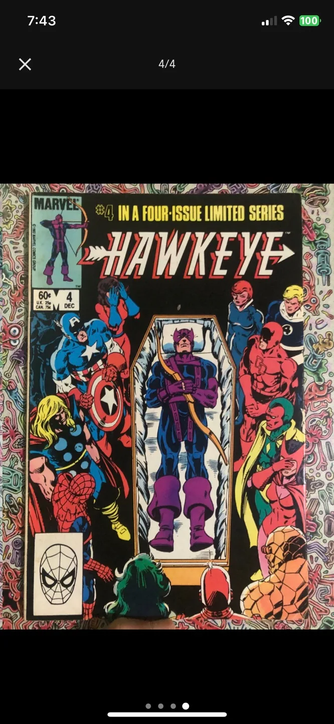 Hawkeye Comic Limited Series 1983 image indicator(4)
