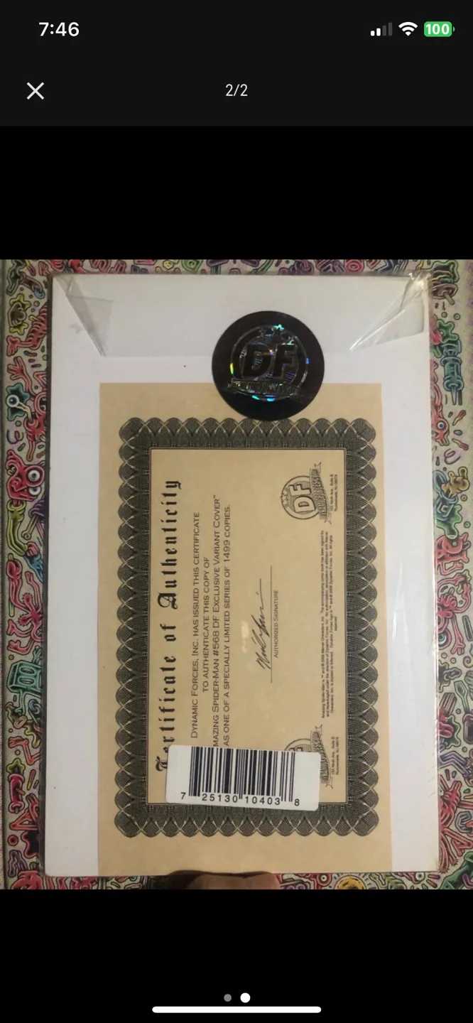 Amazing Spider-Man 568 Dynamic Forces Negative Variant image indicator(2)