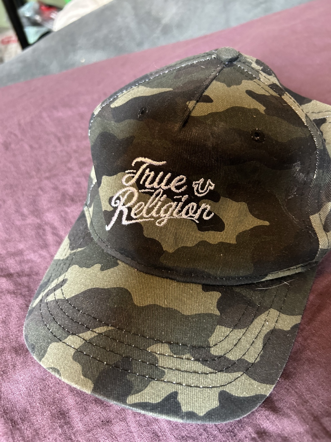 True Religion Brand Jeans Camo Baseball Cap - photo 2