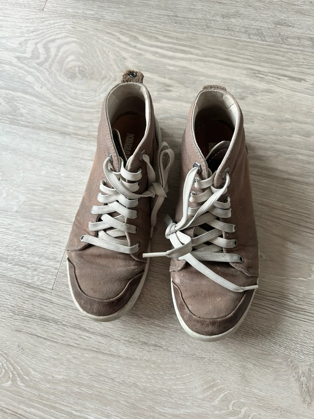 Kodiak Brown Canvas High-Top Sneakers image indicator(2)