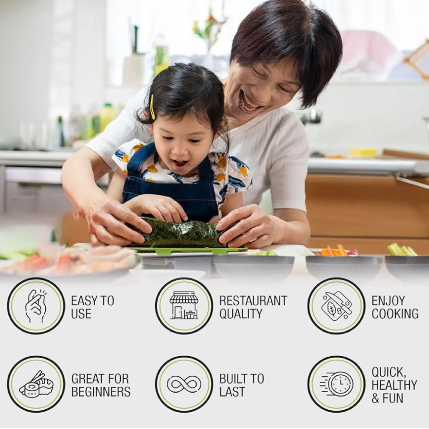 SushiQuik Sushi Making Kit - New in Box image indicator(6)