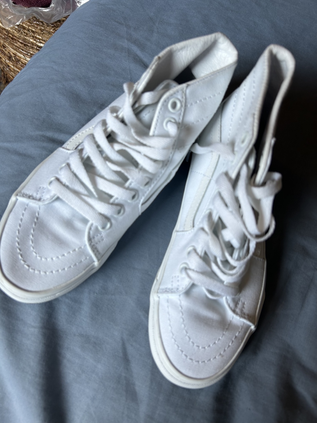 Vans White High Top Sneakers
