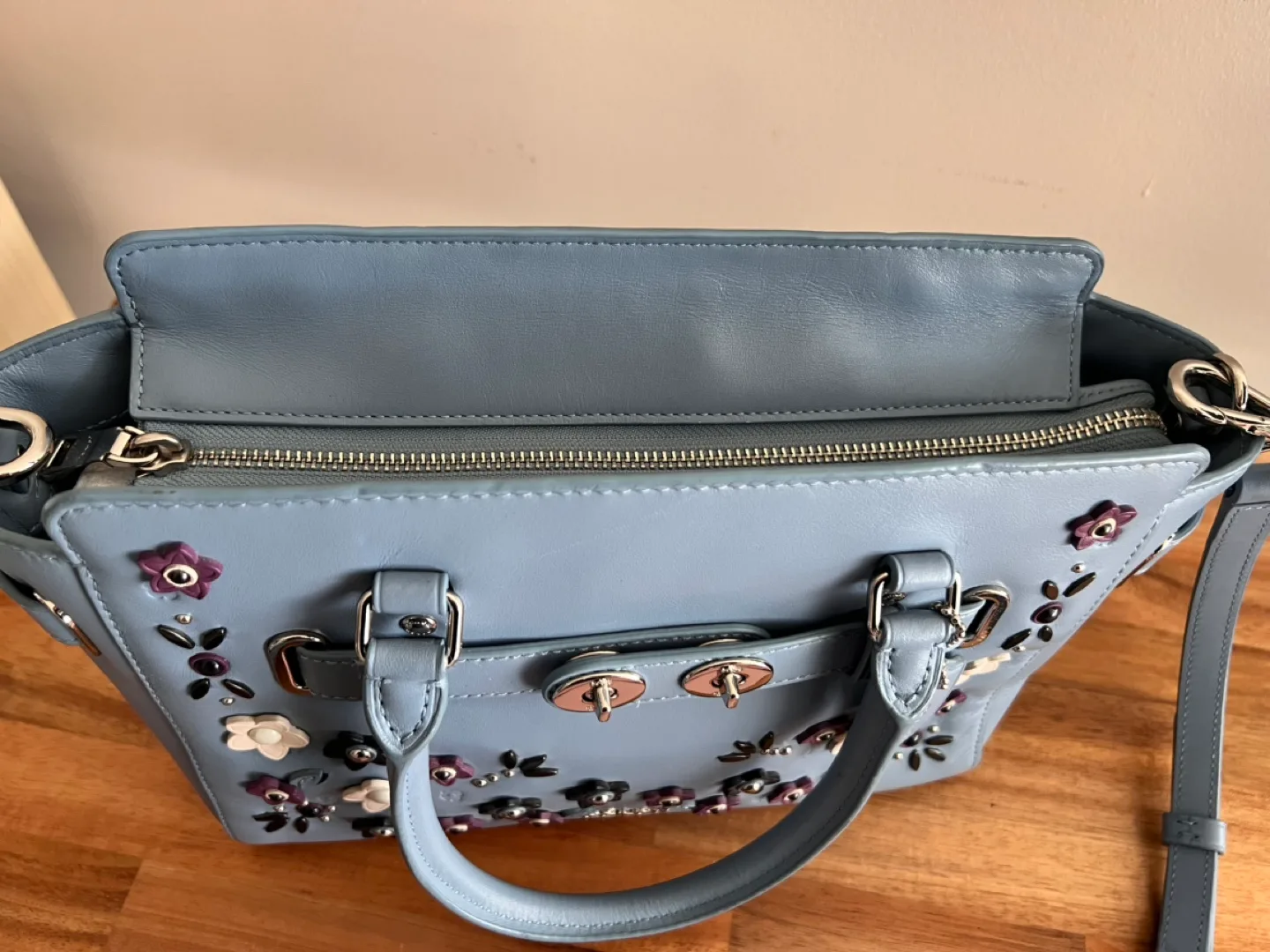 Coach - Blake Carryall with Floral Appliqué Cornflower image indicator(4)