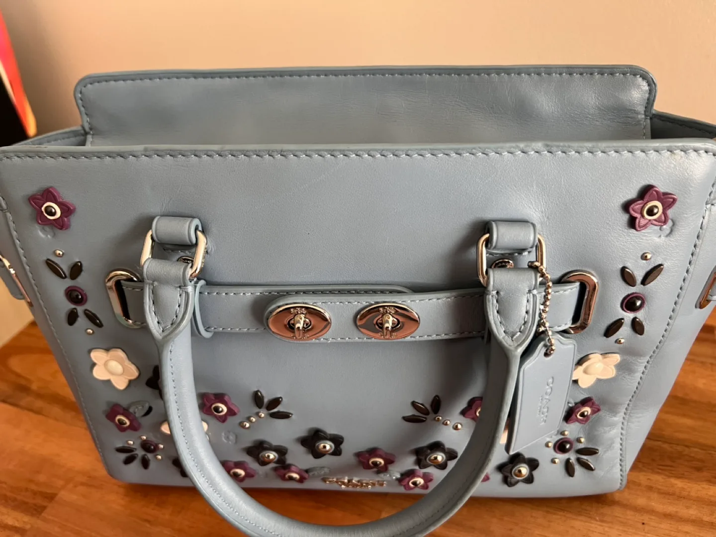 Coach - Blake Carryall with Floral Appliqué Cornflower image indicator(5)