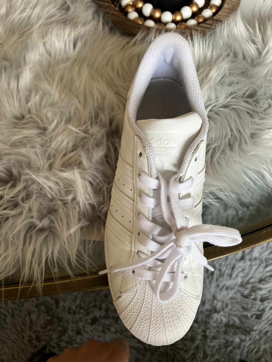 Adidas Superstar White Sneakers - Women's Size 8 - photo 3