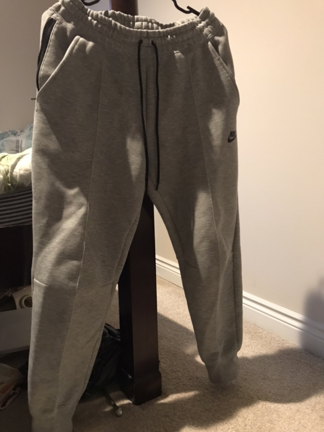 Nike Tech Fleece Joggers - Grey - Men's Medium - photo 3