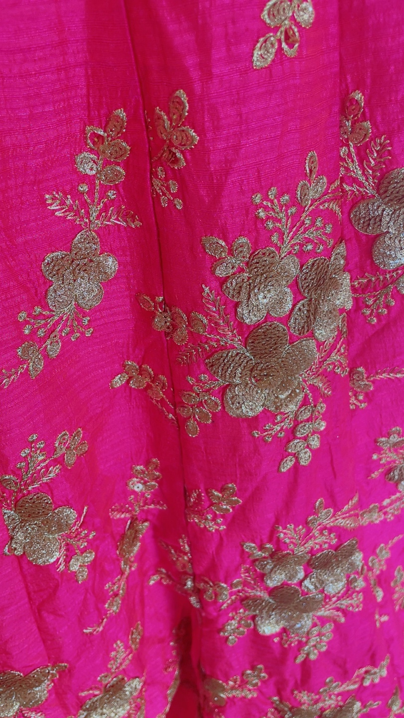 Gorgeous Pink and Gold Embroidered Gown - photo 2