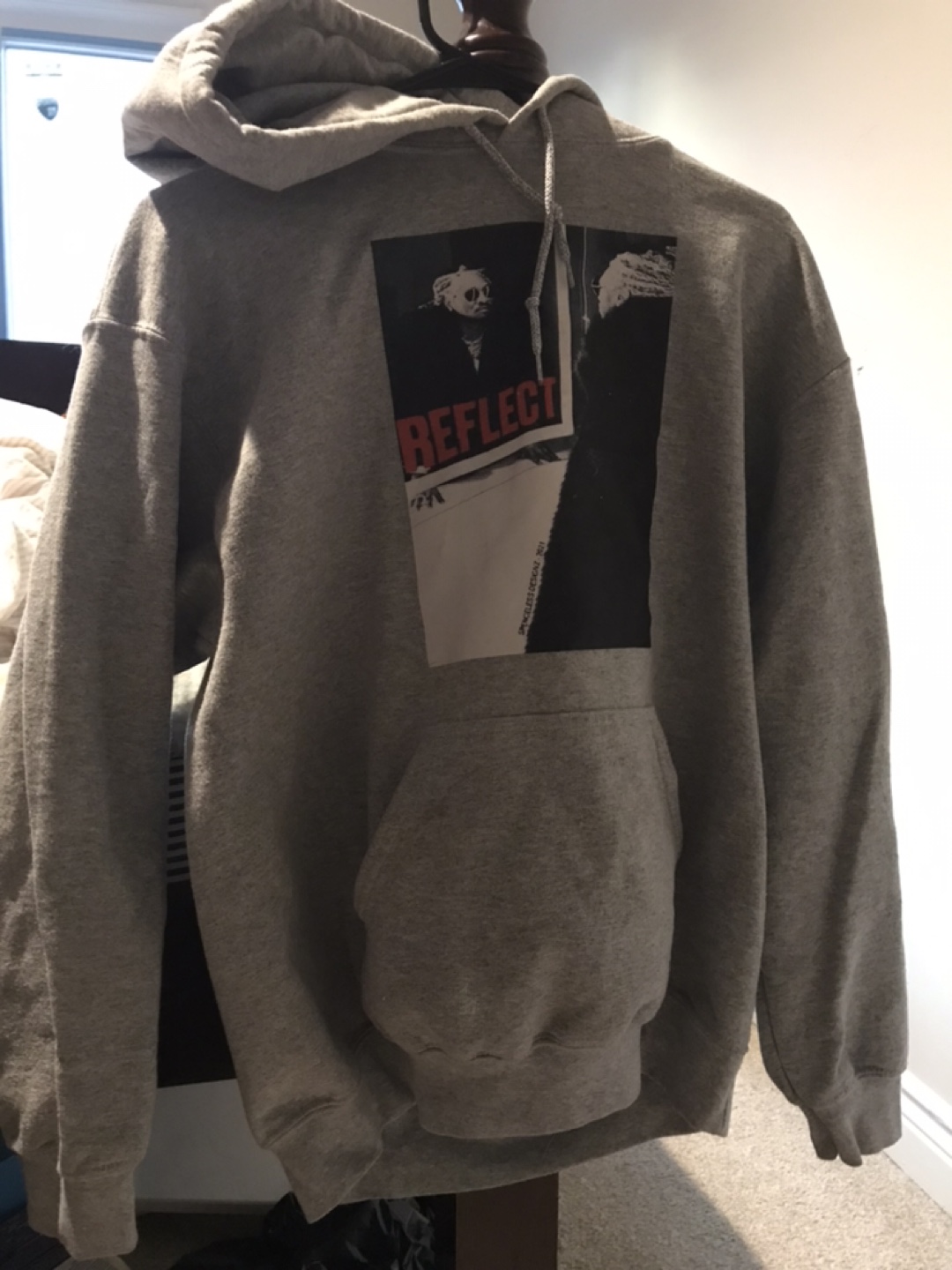 Grey Reflective Hoodie