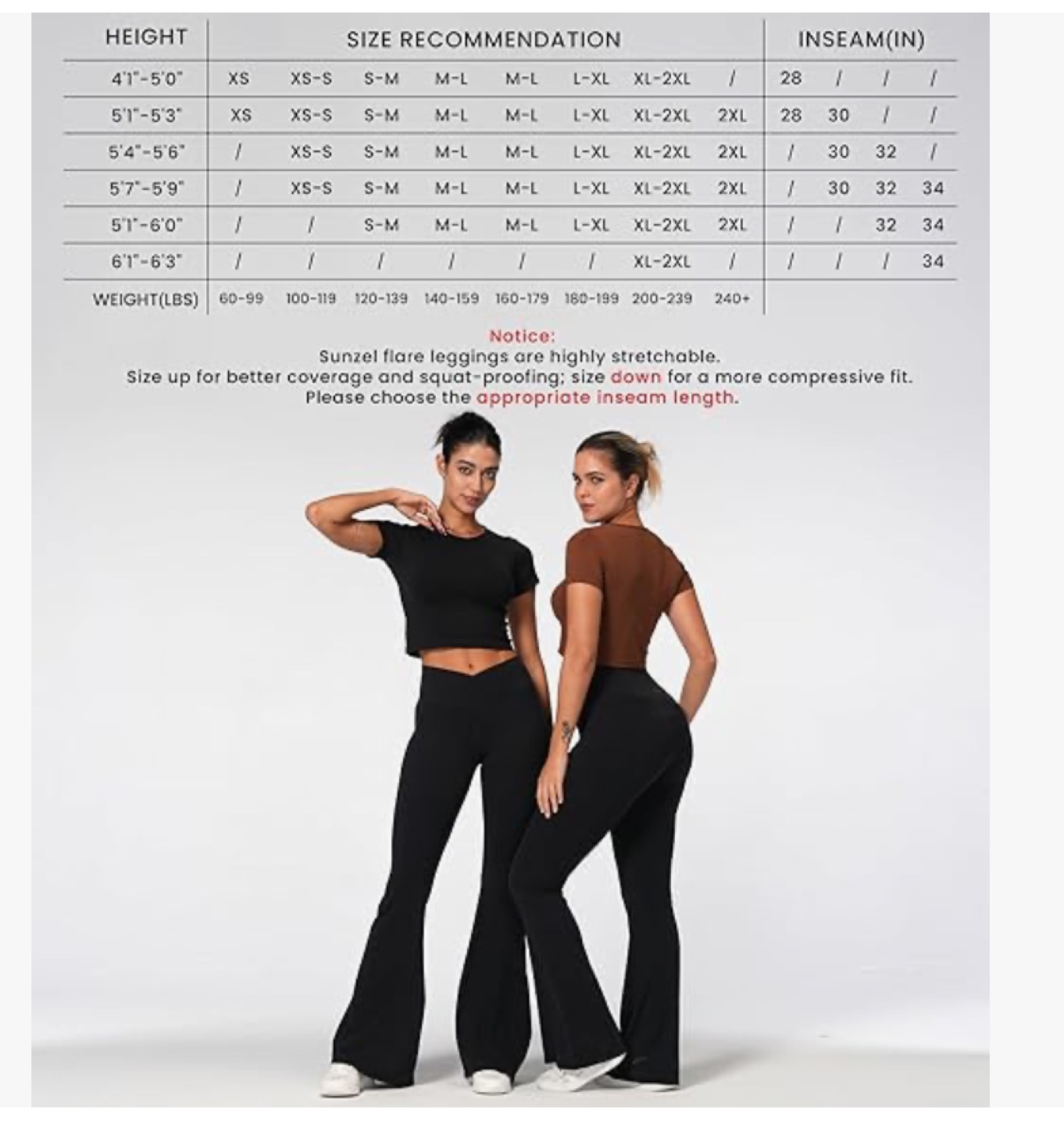 New Sunzel Flare Crossover Yoga leggings/Pants Wide Leg Size S - photo 5