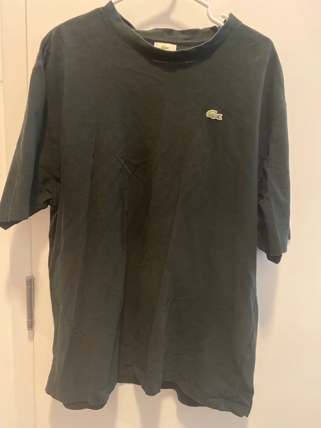 Men's Black Lacoste T-Shirt thumbnail
