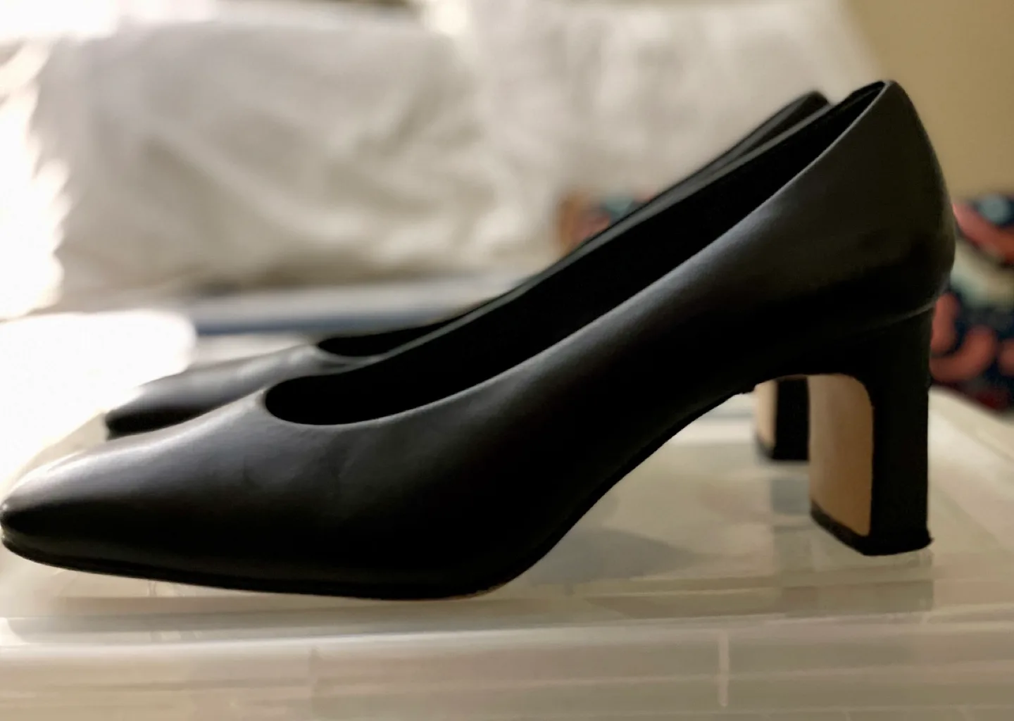 Westies Black Leather Heels image indicator(4)