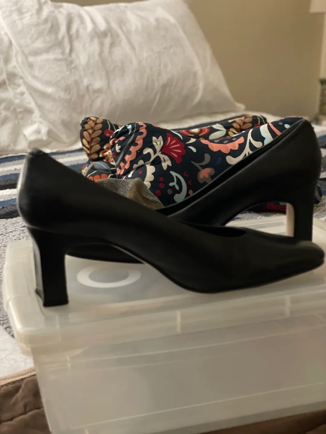 Westies Black Leather Heels thumbnail