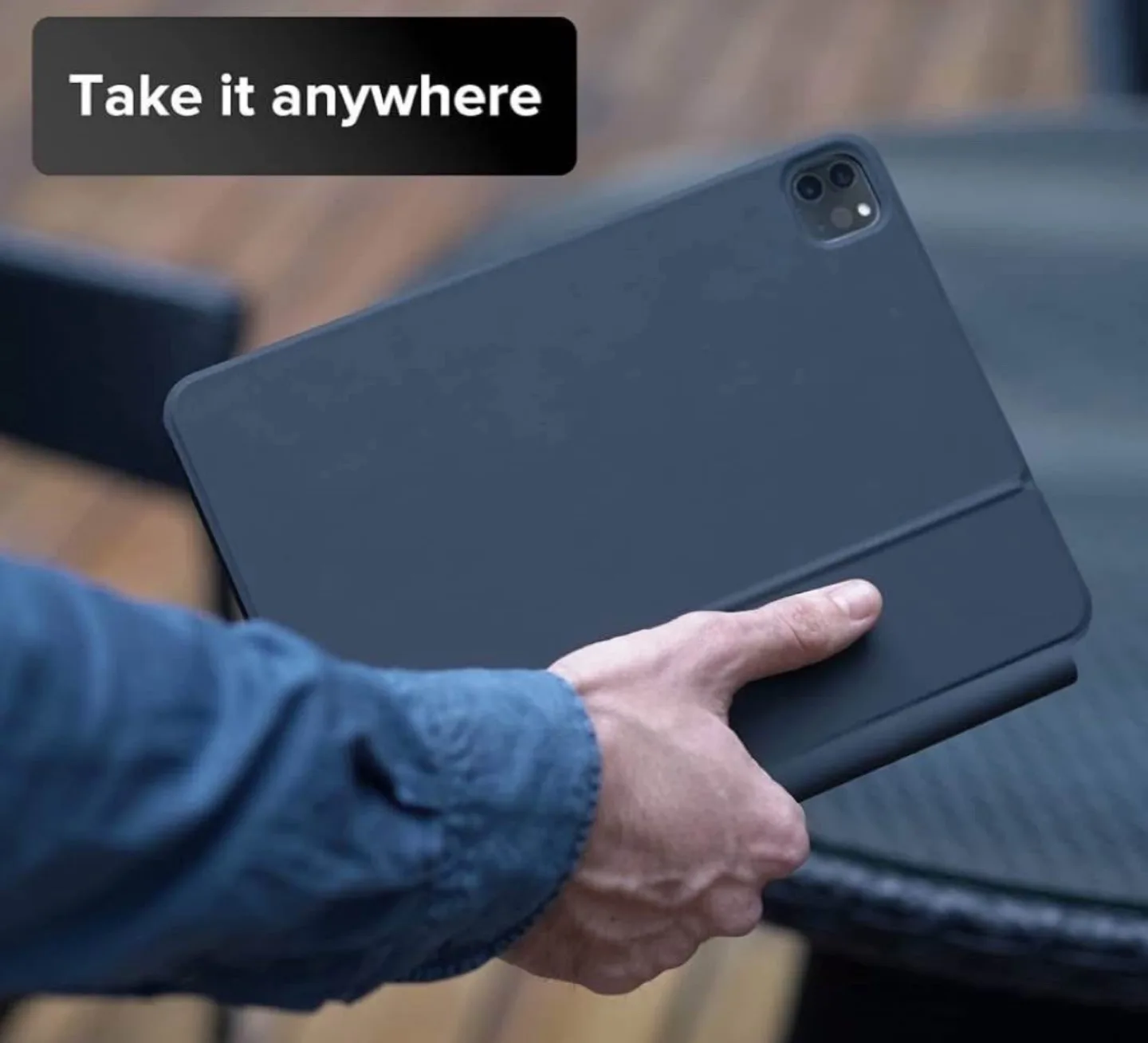 iPad Keyboard Case with Stand - Dark Grey image indicator(4)