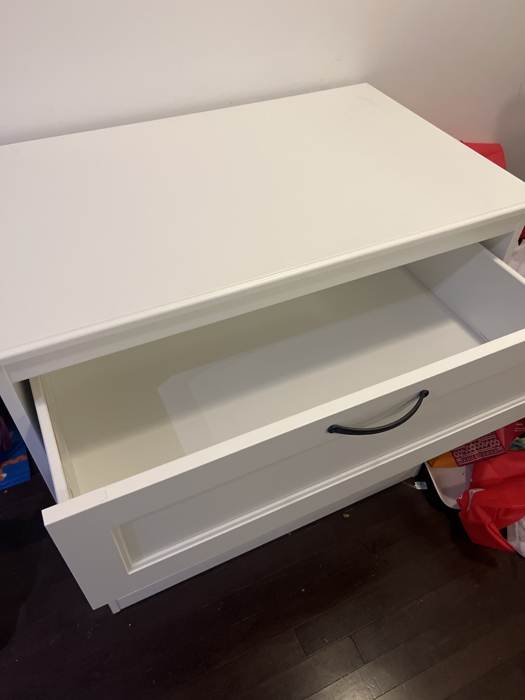 White IKEA MALM 3-Drawer Chest - photo 2
