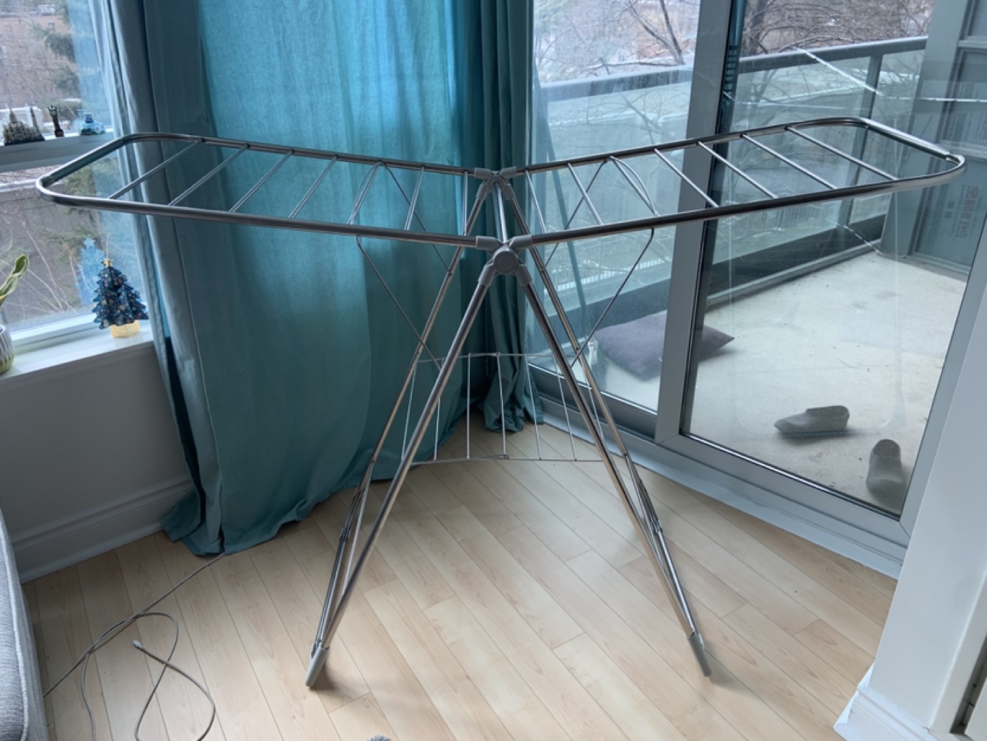 Stainless Steel Folding Clothes Drying Rack - photo 2