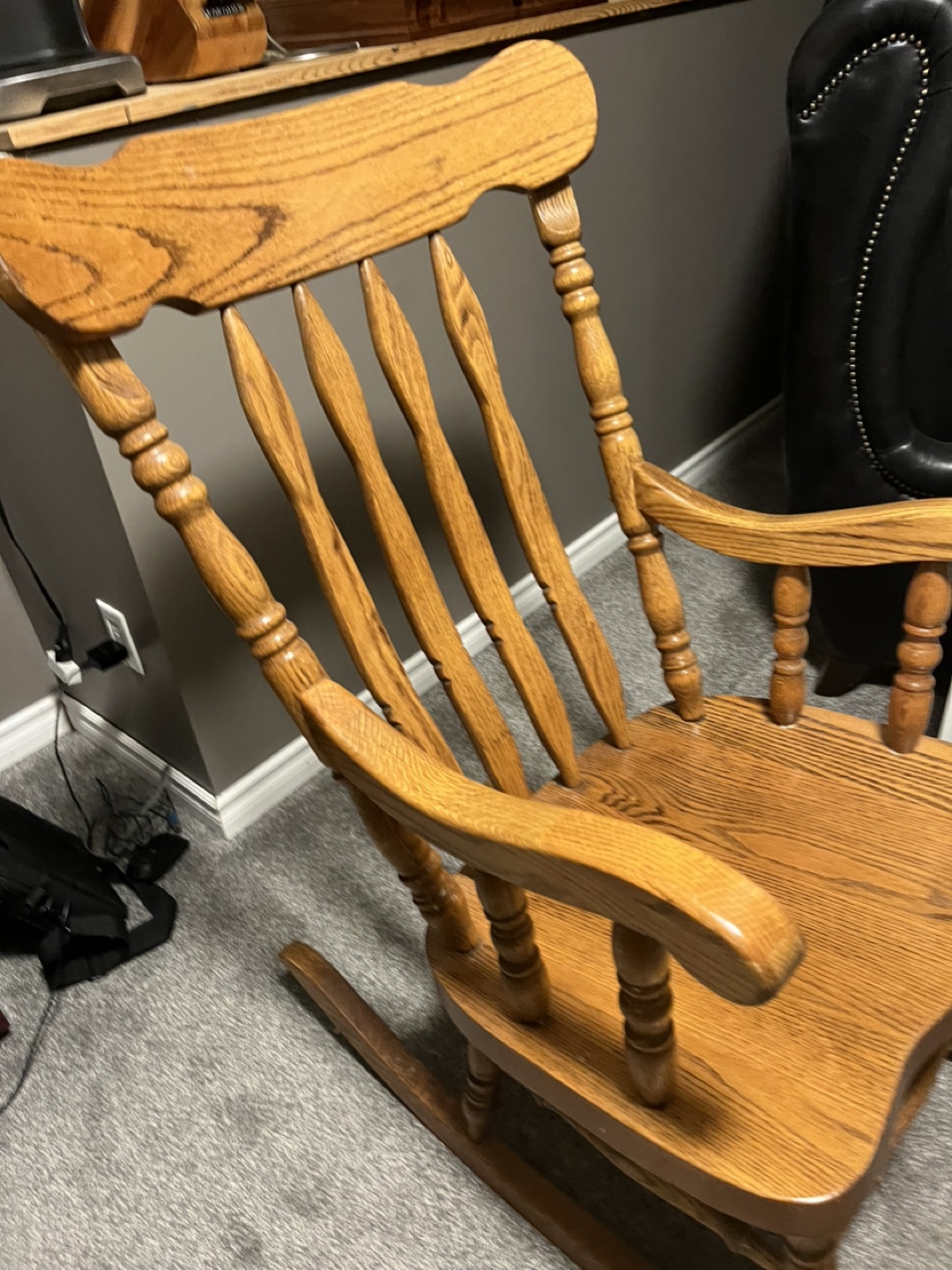 Solid Wood Rocking Chair - photo 5